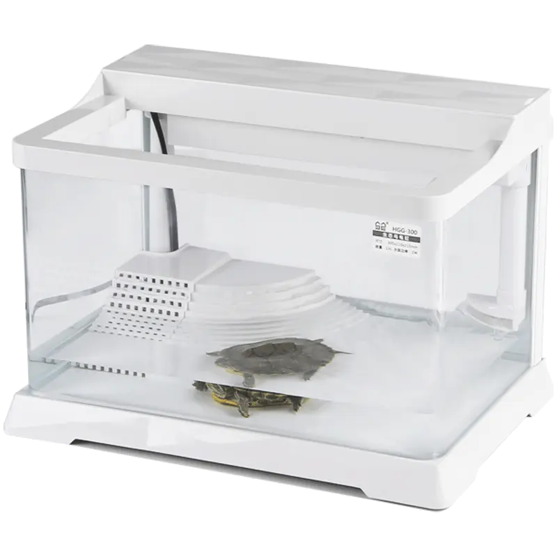 Wholesale Plastic Fish Tank Aquarium Eco Turtle Creative Small Glass Table Turtle Tank Aquarium