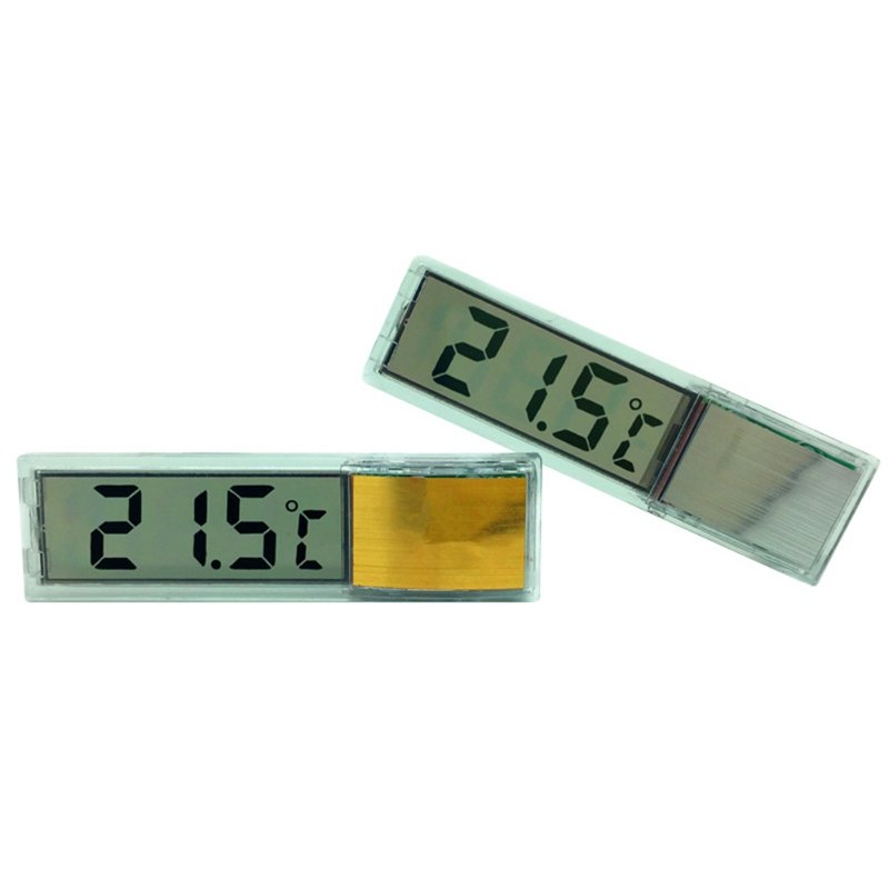 Plastic Metal 3D LCD Electronic transparent Digital Aquarium Thermometer Fish Tank Temp Meter Electronic naked eye temperature
