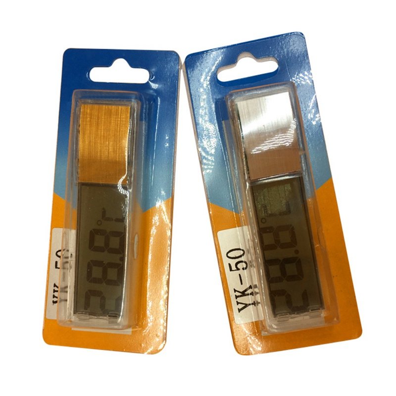 Plastic Metal 3D LCD Electronic transparent Digital Aquarium Thermometer Fish Tank Temp Meter Electronic naked eye temperature