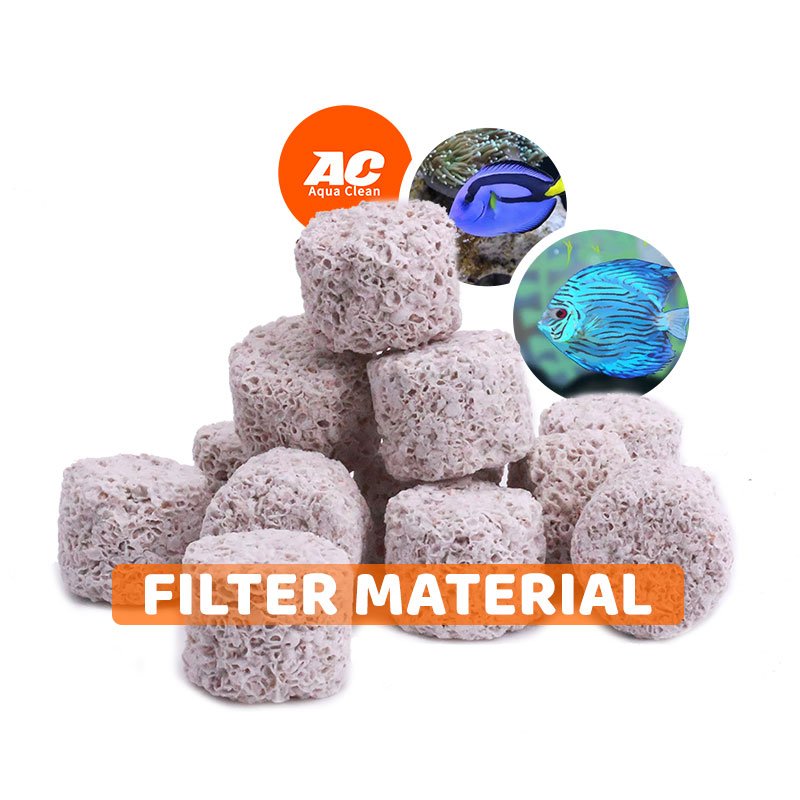 Ceramic Porous Bio Filter Media nitro-Bacteria Building House Aquariums & Accessories