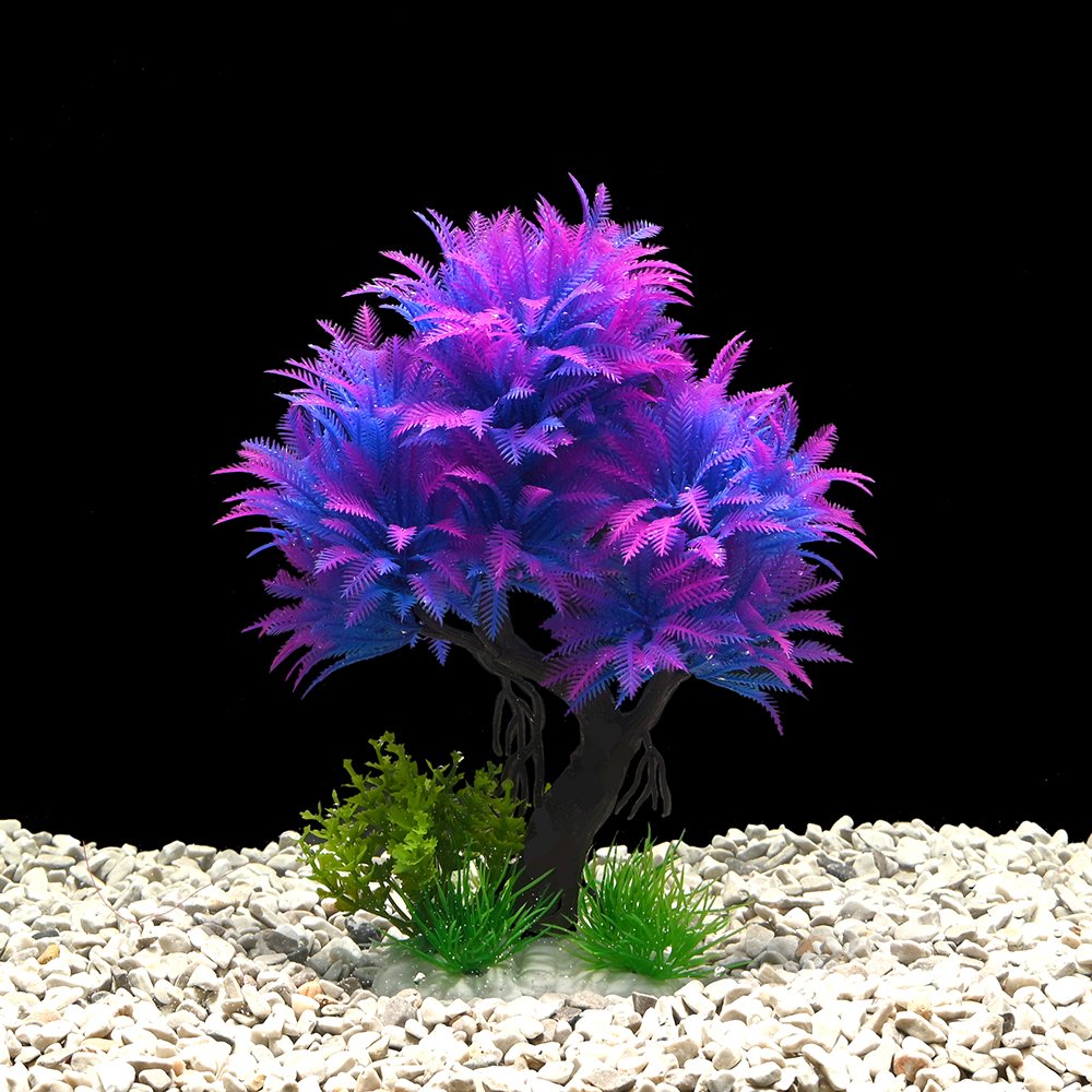 Fish Tank Accessories Aquatic Plants, 6colors Fish Tank Decorations, Aquarium Decor Plastic Plants