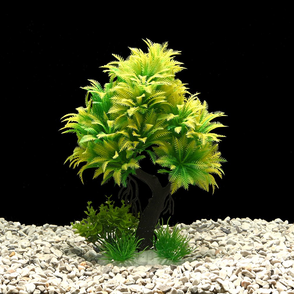 Fish Tank Accessories Aquatic Plants, 6colors Fish Tank Decorations, Aquarium Decor Plastic Plants