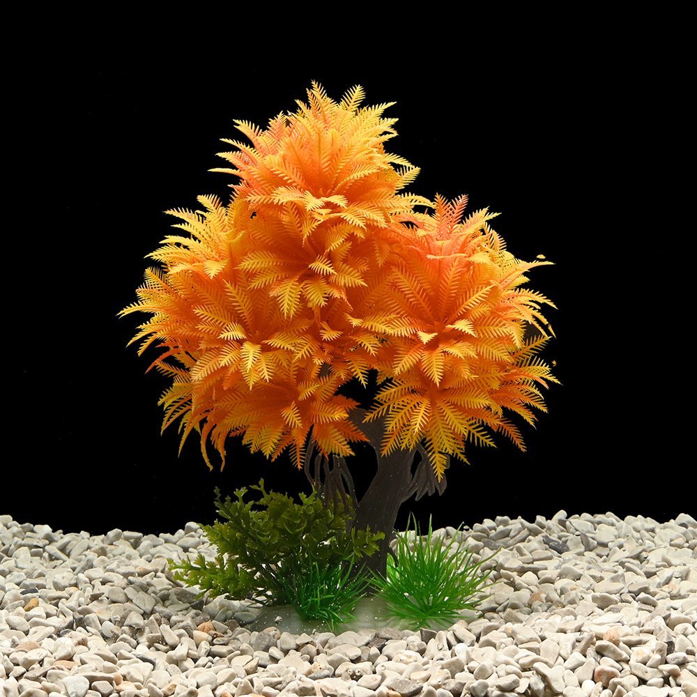 Fish Tank Accessories Aquatic Plants, 6colors Fish Tank Decorations, Aquarium Decor Plastic Plants