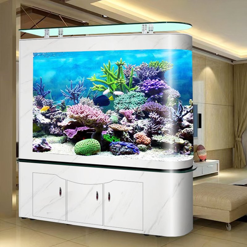 Factory White rectangle large customized size glass fish tank Aquarium with bottom and lid Tempered Glass Rectangle Fish Tank