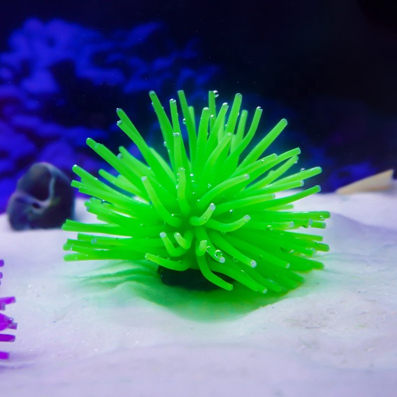 Wholesale Simulation Silicone Sea Urchins Fish Aquarium Aquascape Colorful Soft Aquarium Ornaments pet/aquarium tank decoration