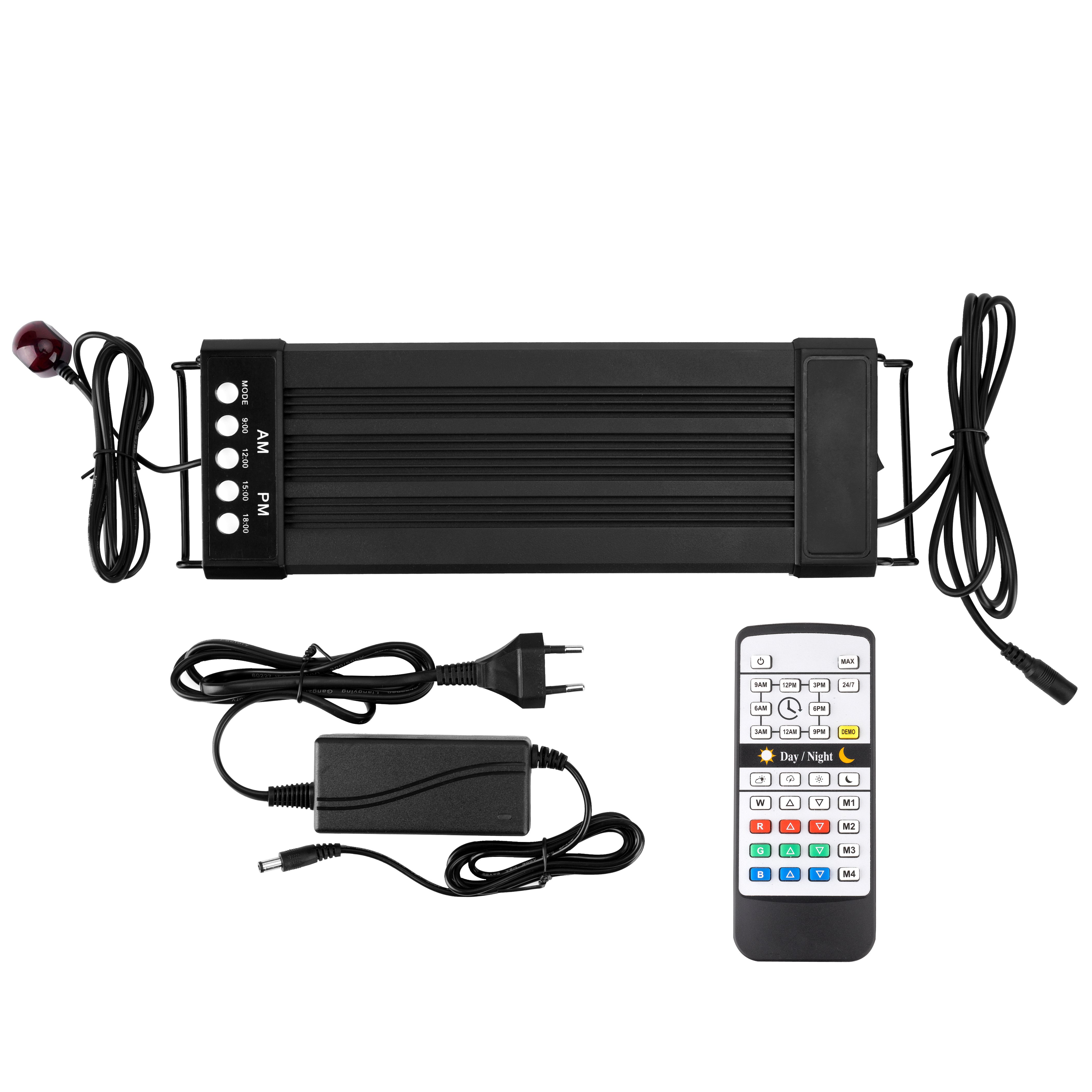 New energy-saving LED aluminum alloy aquatic grass lamp remote control timing seawater tank frame lamp aquarium lamp