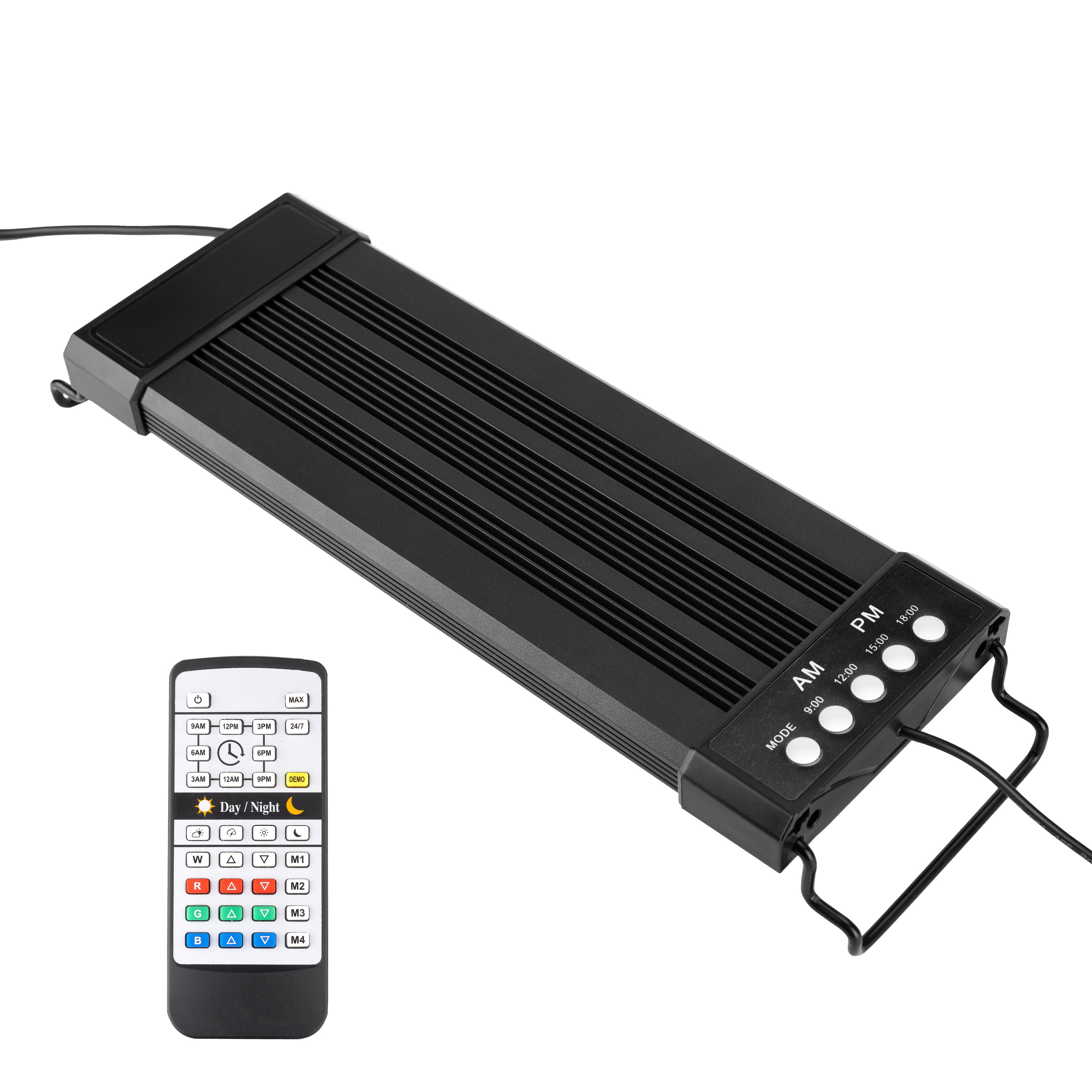 New energy-saving LED aluminum alloy aquatic grass lamp remote control timing seawater tank frame lamp aquarium lamp