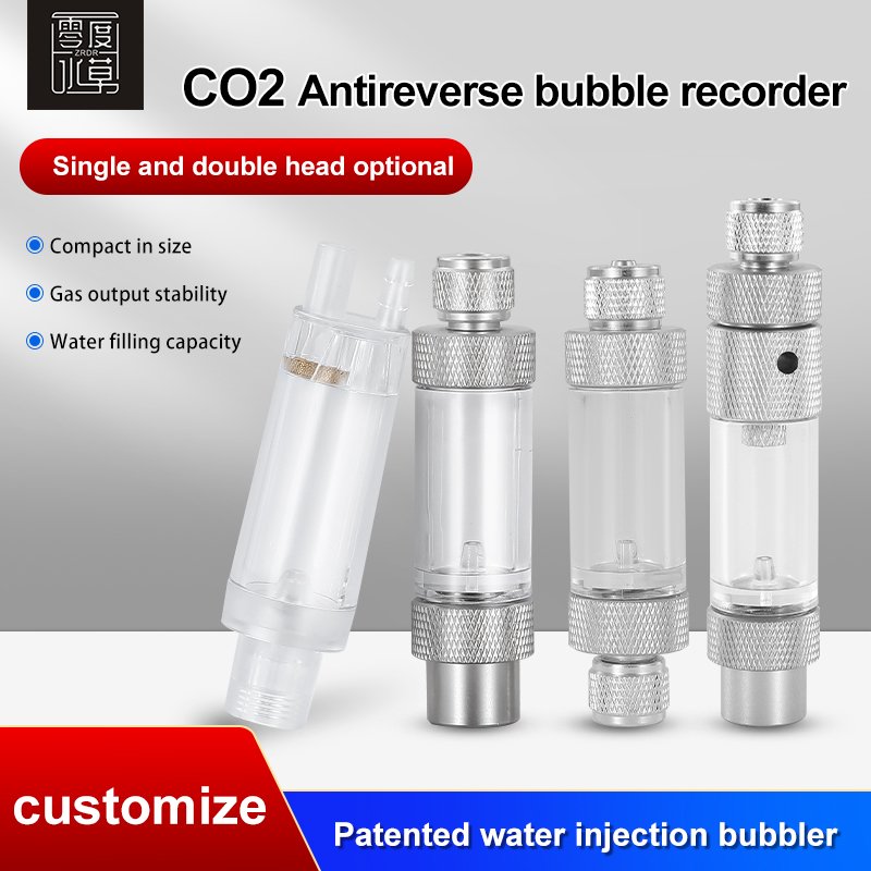 WYIN ZRDR CO2 metal bubble counter with fine adjustment solenoid valve Pressure reducing valve DIY bubble counter