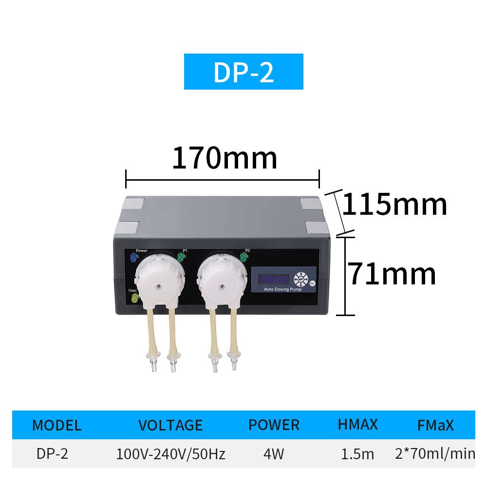 Jebao Titration Pump DP Series Peristaltic pump Multi head Fully Automatic Precision Aquarium Coral Feeder