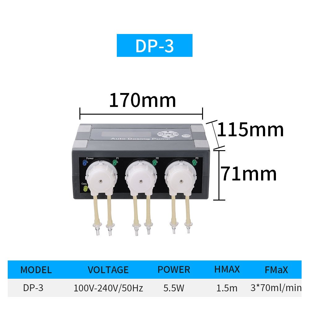 Jebao Titration Pump DP Series Peristaltic pump Multi head Fully Automatic Precision Aquarium Coral Feeder