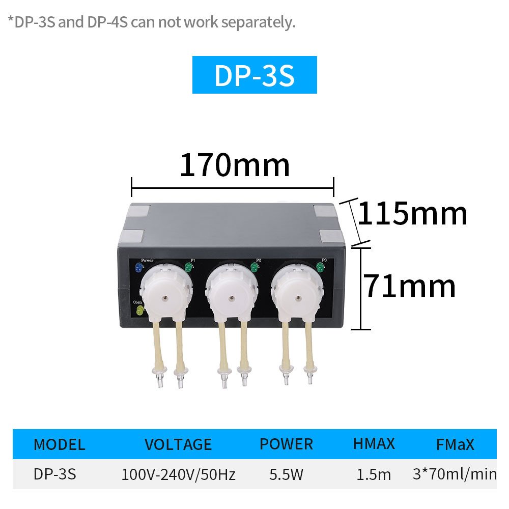 Jebao Titration Pump DP Series Peristaltic pump Multi head Fully Automatic Precision Aquarium Coral Feeder