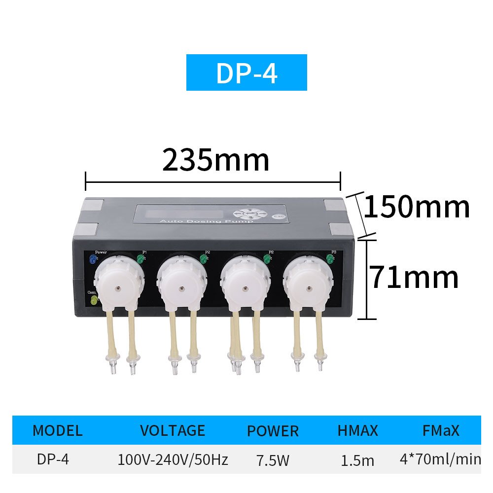 Jebao Titration Pump DP Series Peristaltic pump Multi head Fully Automatic Precision Aquarium Coral Feeder