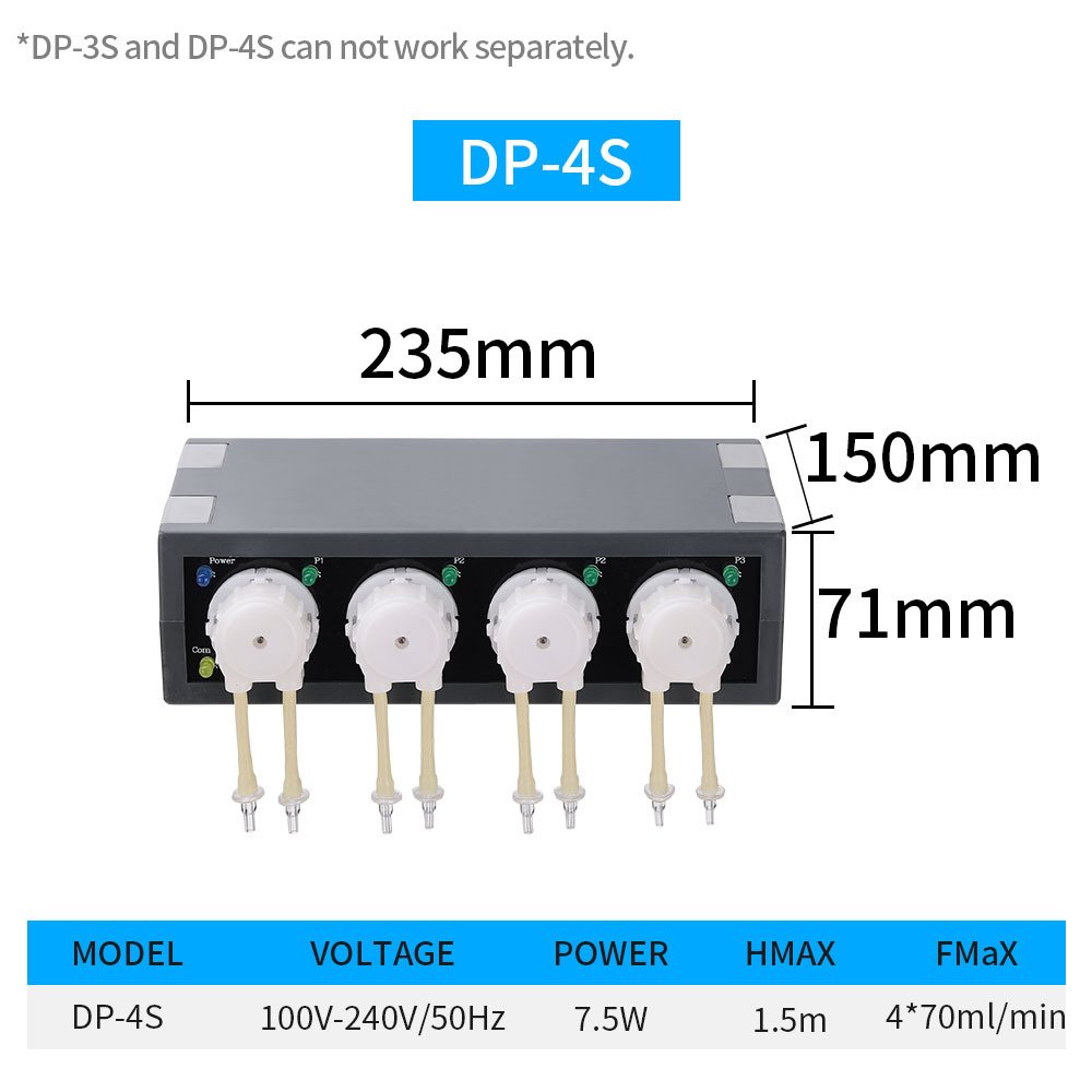 Jebao Titration Pump DP Series Peristaltic pump Multi head Fully Automatic Precision Aquarium Coral Feeder