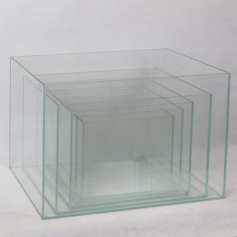 Yee Wholesale Super Clear Glass Aquarium Fish Tank 5 in 1 White Glass Small Size Aquarium Tank