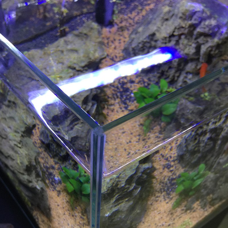 Yee Wholesale Super Clear Glass Aquarium Fish Tank 5 in 1 White Glass Small Size Aquarium Tank