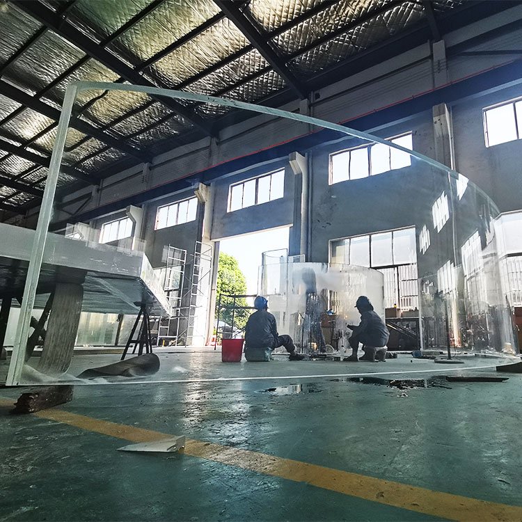 Leyu High Standard Customized Cylindrical Acry Glass Aquariums Large Cylindrical Aquarium Of Acrylic