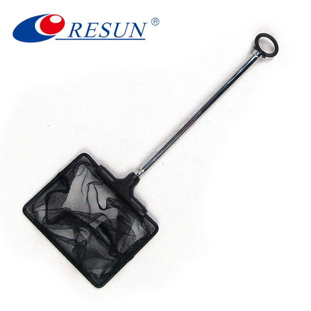 Resun MFN-405 Stainless Steel Grip Fishing Net Nylon Aquarium Fish Net For Fish Tank