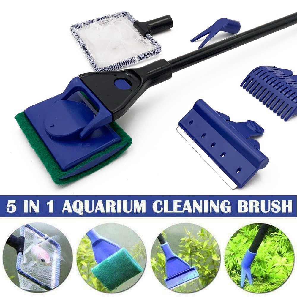 Aquarium accessories cleaning 5 in 1 aquarium clean tool kit for aquarium