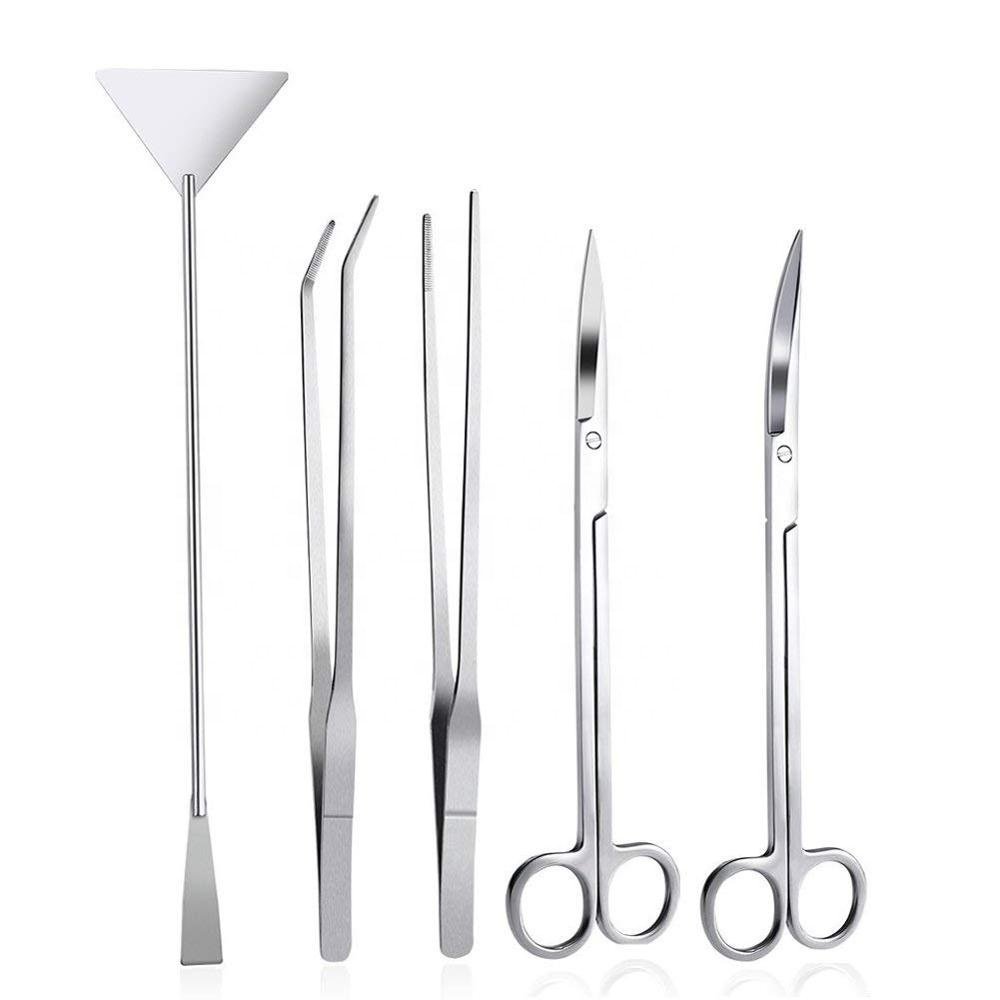 2022 Sale Aquarium Accessories & tools special Aquascaping tools water plant scissors curved tweezers forceps scraper kit tools