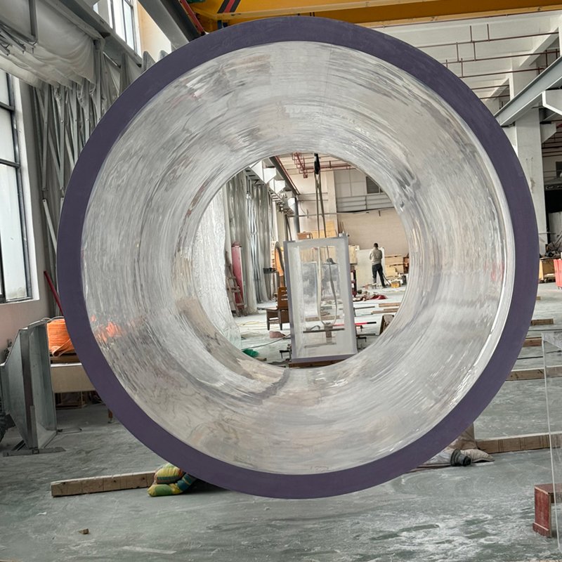 Custom cylindrical clear large fish tank acrylic aquarium round for cat fishes