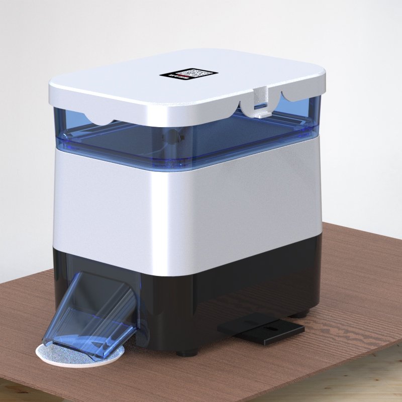 EV615CS solar fish feeder small timing aquarium remote control auto fish feeder pond feeder