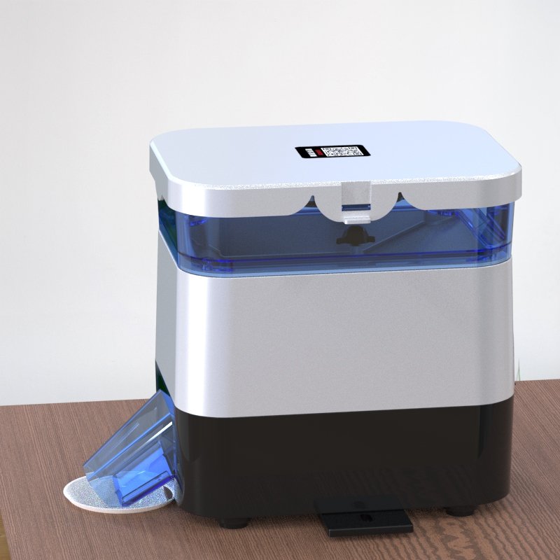 EV615CS solar fish feeder small timing aquarium remote control auto fish feeder pond feeder