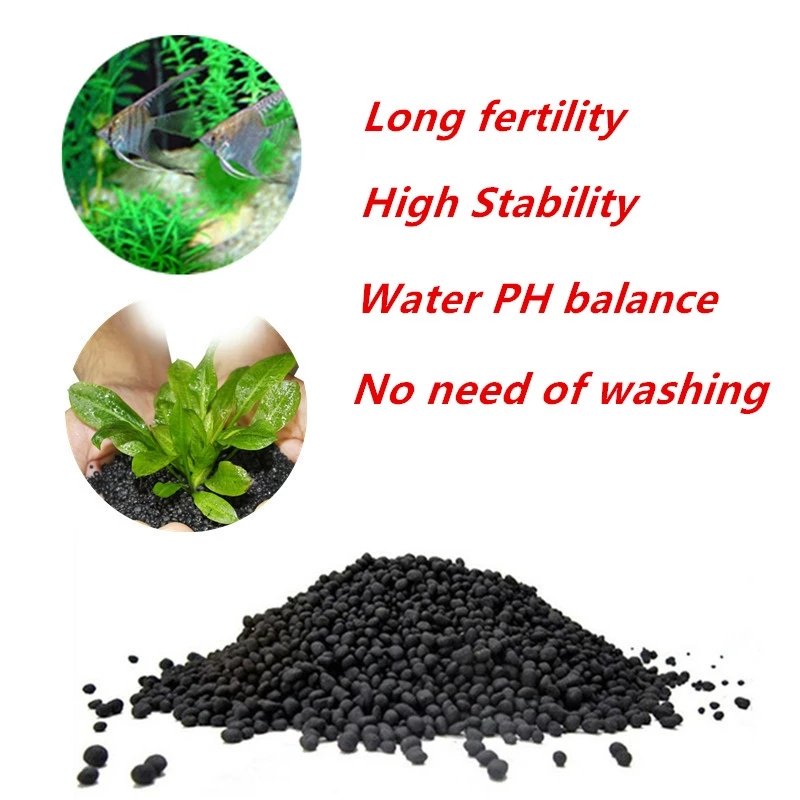 Fish Tank Water Plant Fertility Substrate Aquarium Plant Soil Substrate Gravel For Fish Tank Grass Landscaping Decoration
