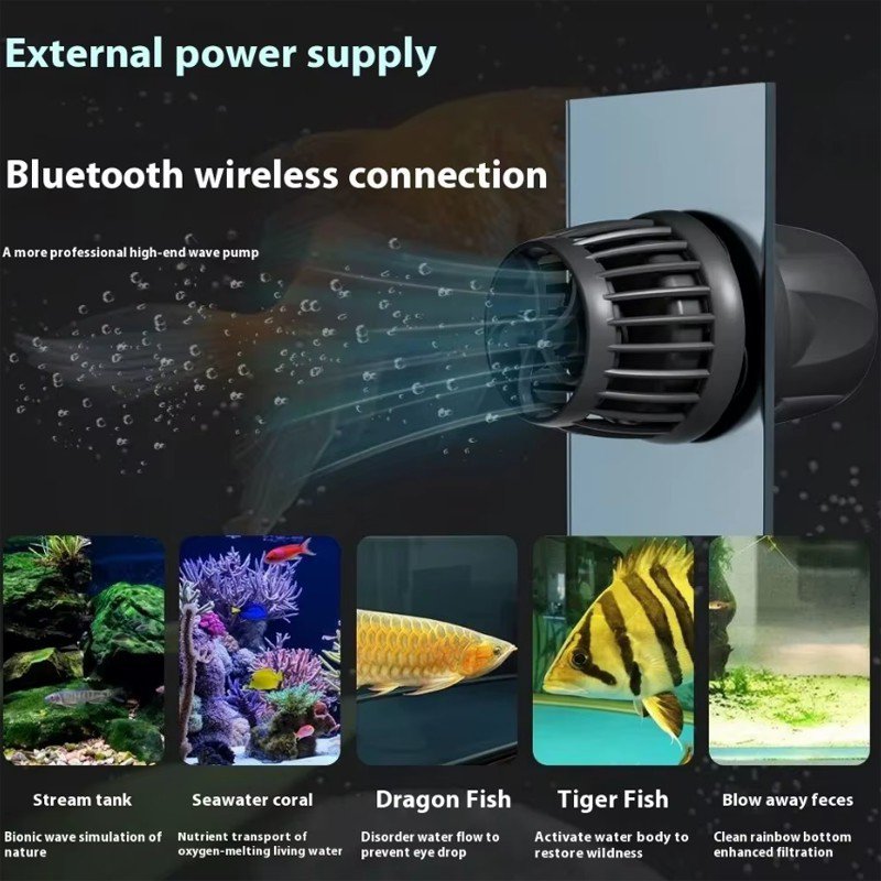 New Jecod Jebao Smart Bluetooth App Control Wave Pump DMP10/20/30/40 Aquarium Coral Wavemaker Pump Fish Tank Water Pumps