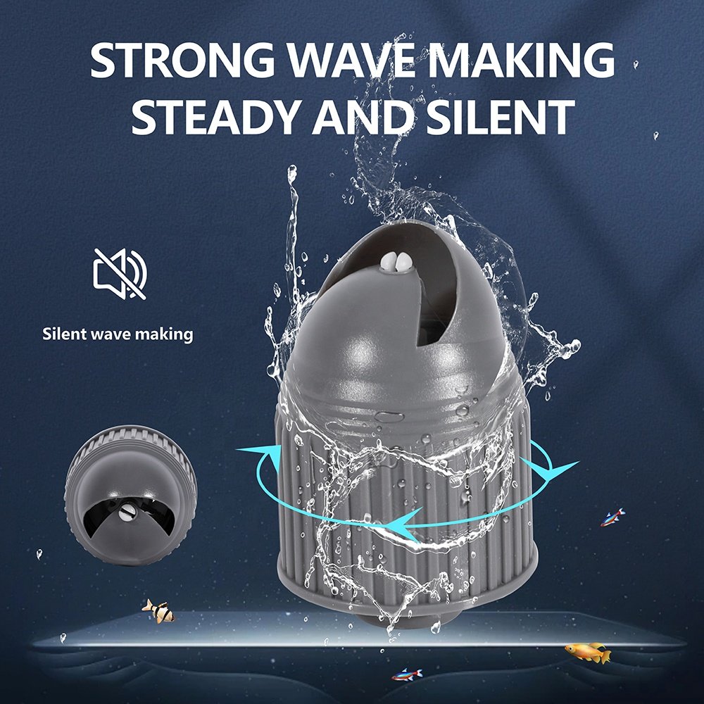 Wholesale Auto Rotating Aquarium Wave Maker 360 Degree Automatic Rotary Pump Accessory Fish Tank Duckbill Outlet