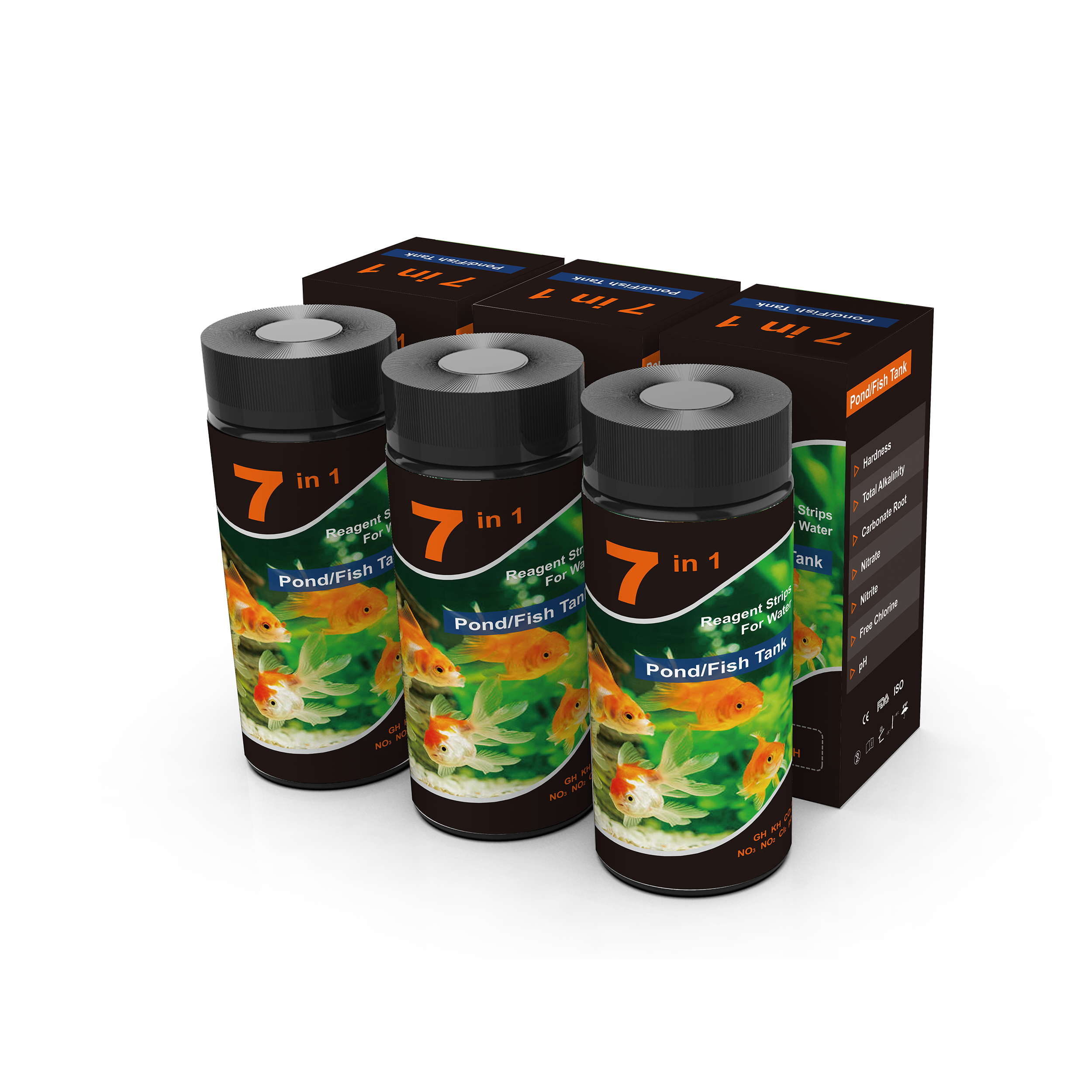 Aquarium fish pond test strips 7 way water test kit for freshwater & salt water
