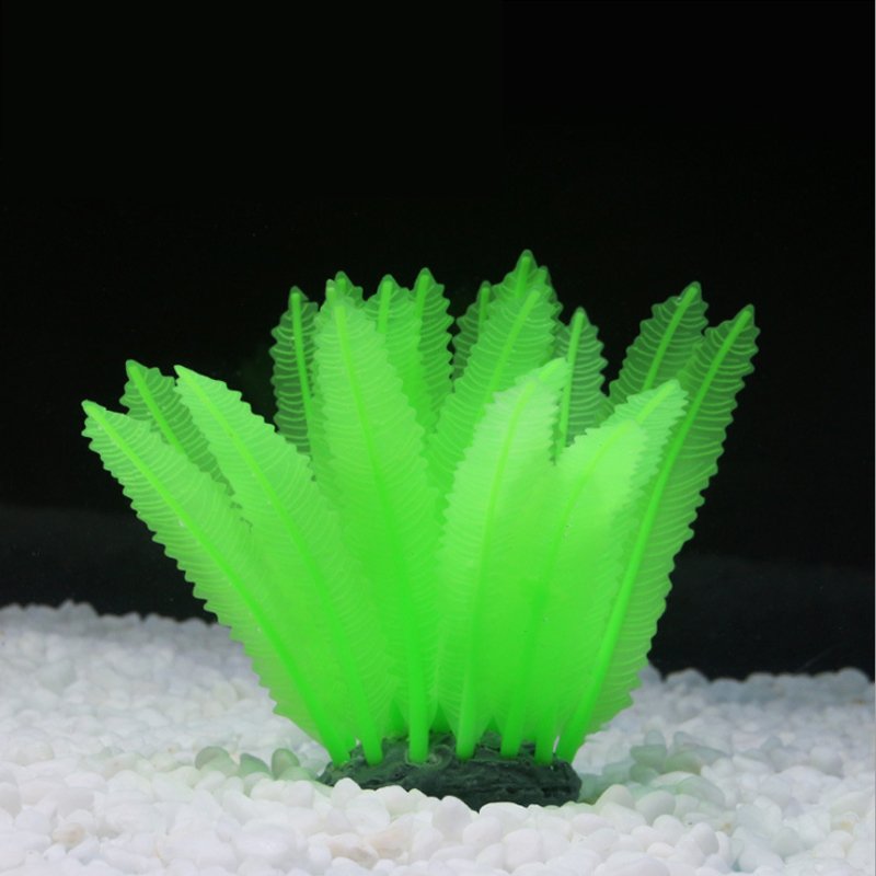 Silicone aquarium fish tank ornament grass artificial water seaweed lawn landscape decoration