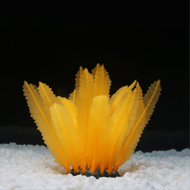 Silicone aquarium fish tank ornament grass artificial water seaweed lawn landscape decoration