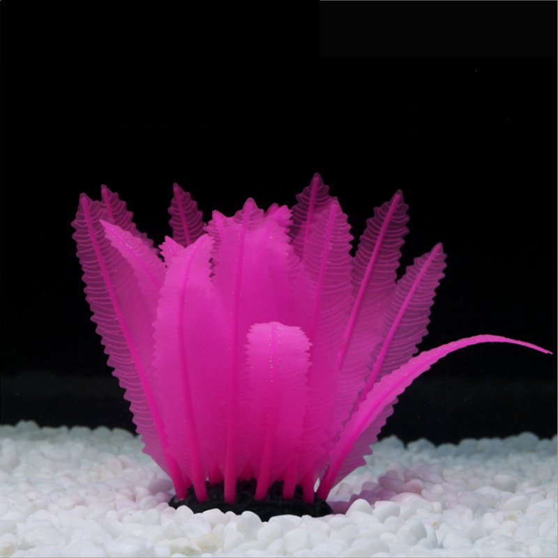 Silicone aquarium fish tank ornament grass artificial water seaweed lawn landscape decoration
