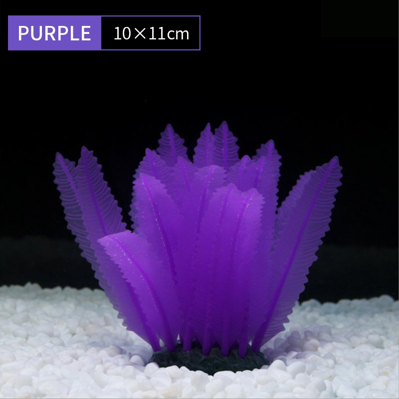 Silicone aquarium fish tank ornament grass artificial water seaweed lawn landscape decoration