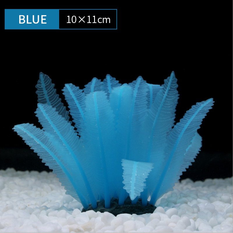 Silicone aquarium fish tank ornament grass artificial water seaweed lawn landscape decoration