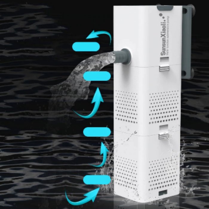 4 In 1 Aquarium Filter Pump Fish Tank Submersible Air Oxygen Internal Pump Aquarium Wave Power head Pump