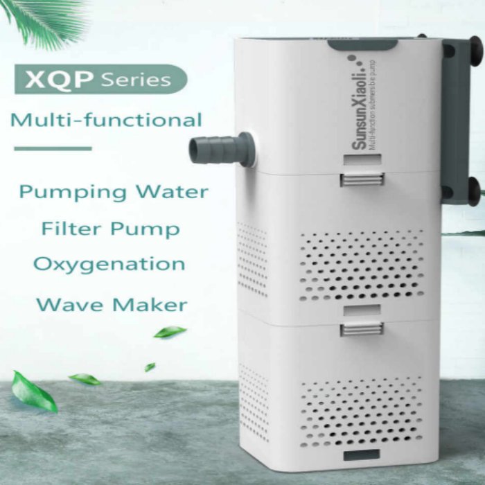 4 In 1 Aquarium Filter Pump Fish Tank Submersible Air Oxygen Internal Pump Aquarium Wave Power head Pump