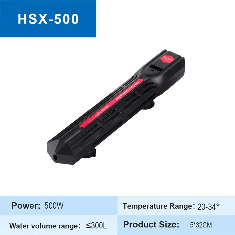 Factory hot sale SY-500 500W AC 110v 220v aquarium heater fish tank heater for fish tank capacity 200-300L