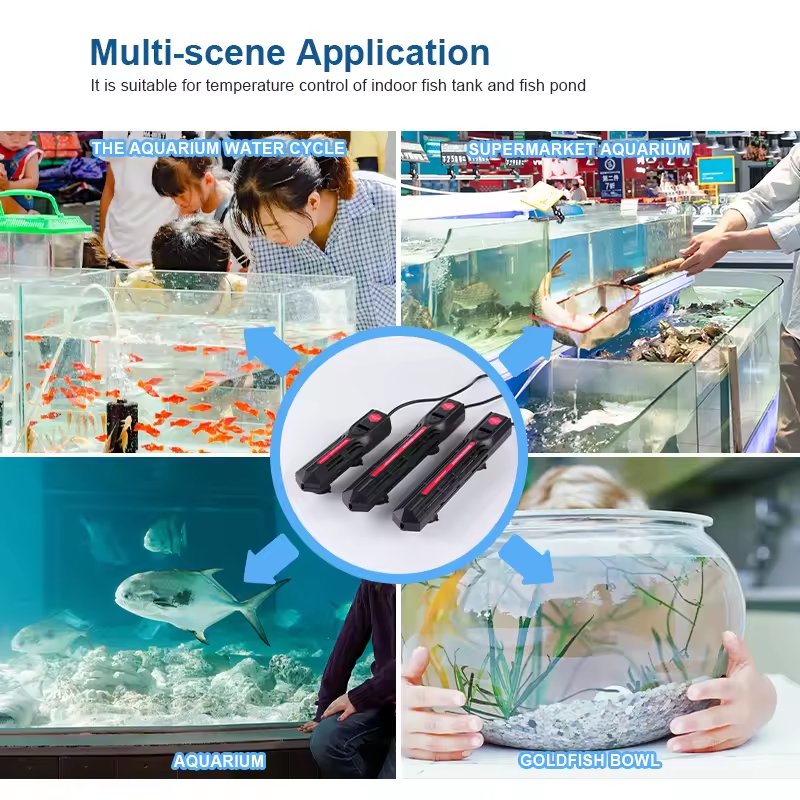Factory hot sale SY-500 500W AC 110v 220v aquarium heater fish tank heater for fish tank capacity 200-300L