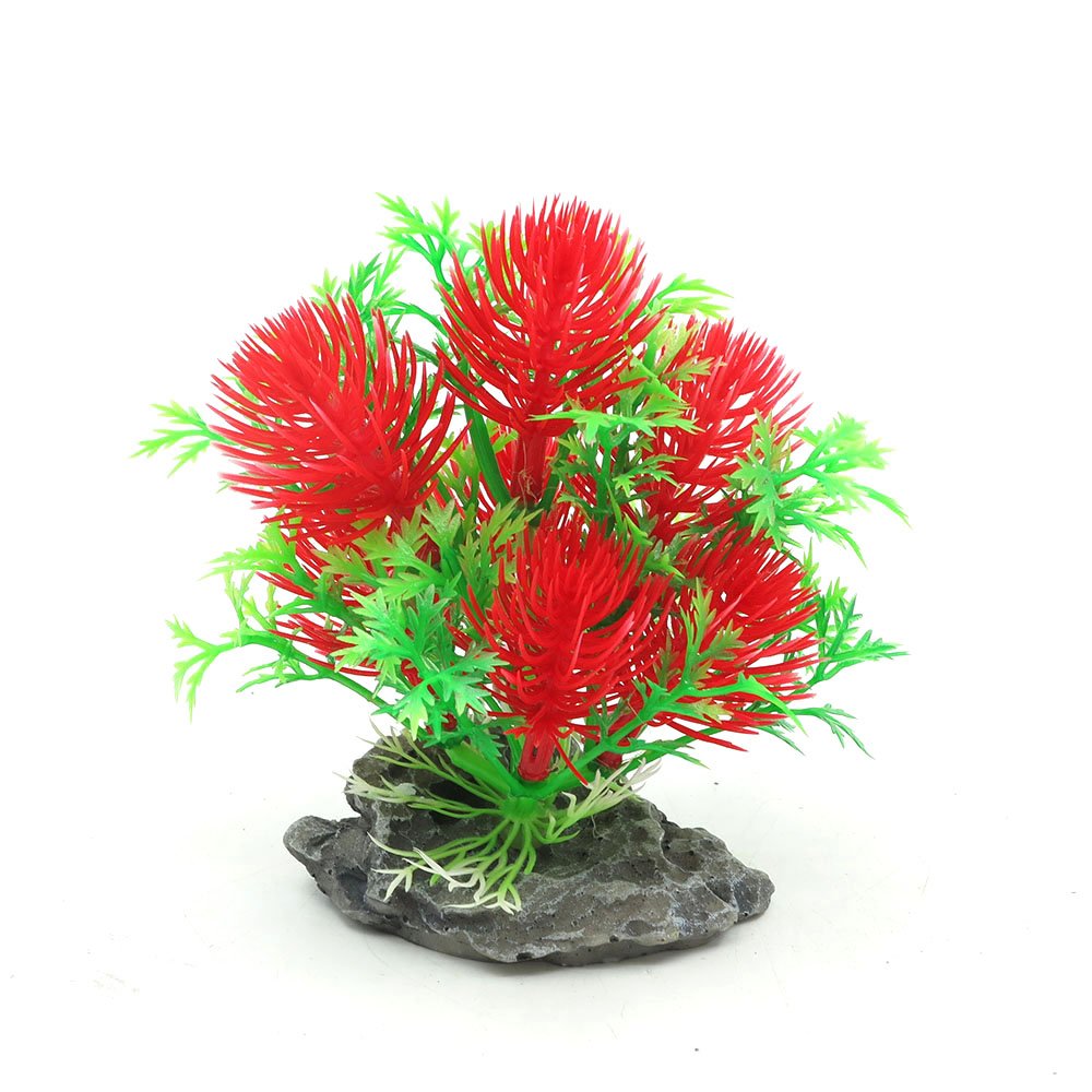 Wholesale Artificial Plastic Plants Mini Aquarium for fish tank decoration aquarium accessories De Plantas Acuario