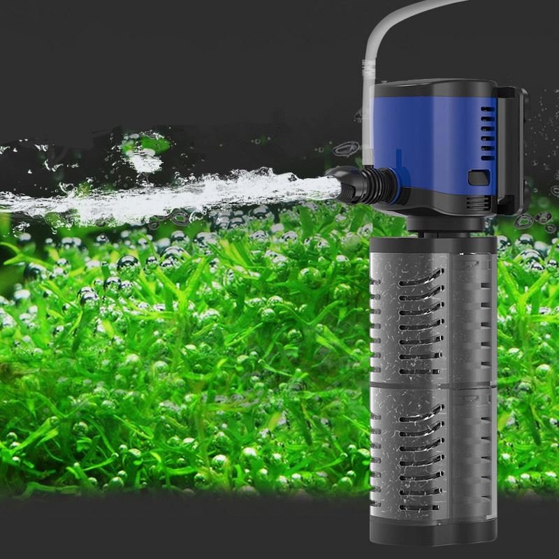 3 In 1 Silent Internal Aquarium Filter Submersible Water Pump Filter overflow With Rain Spray For Aquarium Fish Turtle Tank