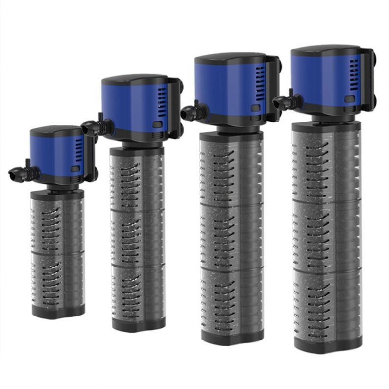 3 In 1 Silent Internal Aquarium Filter Submersible Water Pump Filter overflow With Rain Spray For Aquarium Fish Turtle Tank