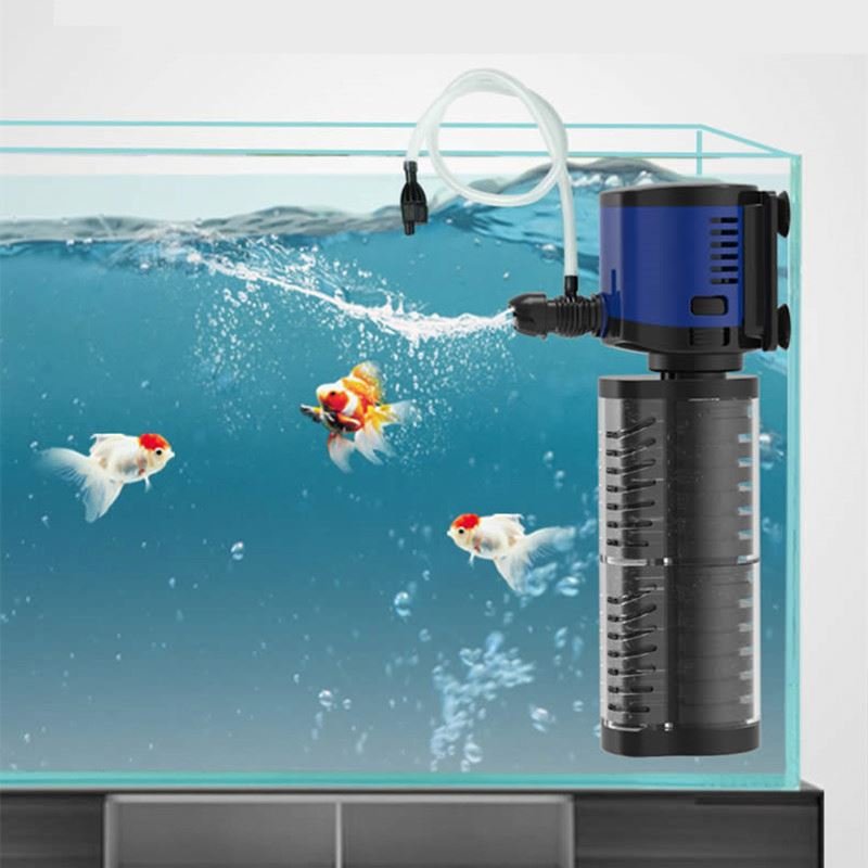 3 In 1 Silent Internal Aquarium Filter Submersible Water Pump Filter overflow With Rain Spray For Aquarium Fish Turtle Tank