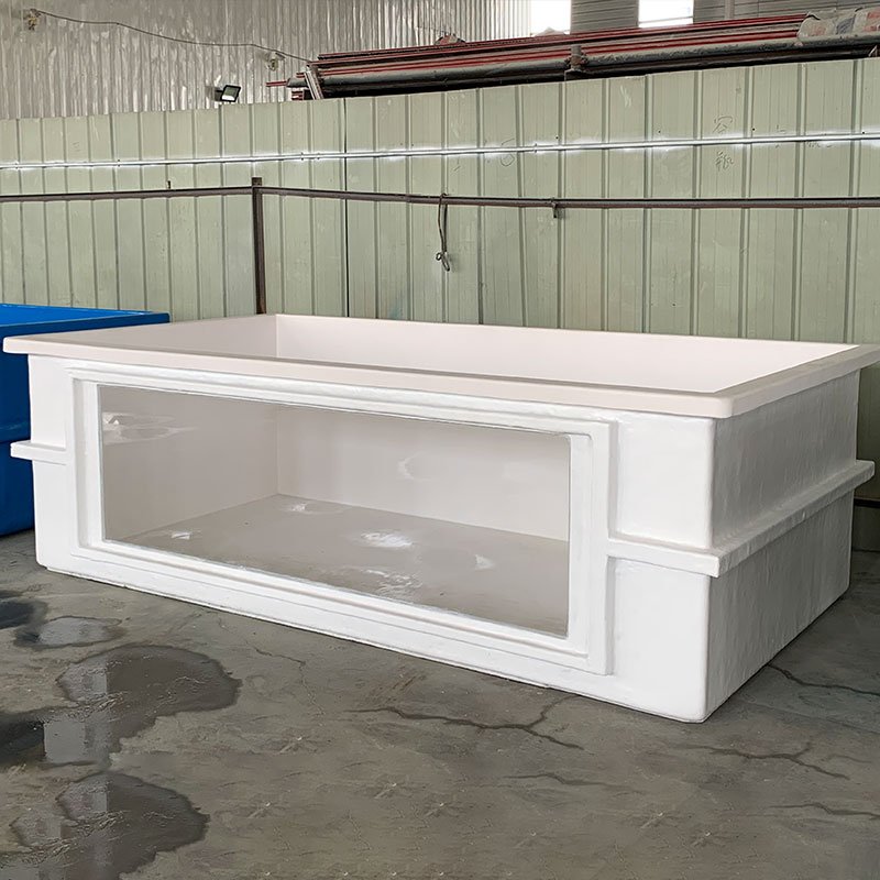 Wholesale custom outdoor large big size frp fiberglass breeding koi aquaculture fish farm pond fish tank aquarium