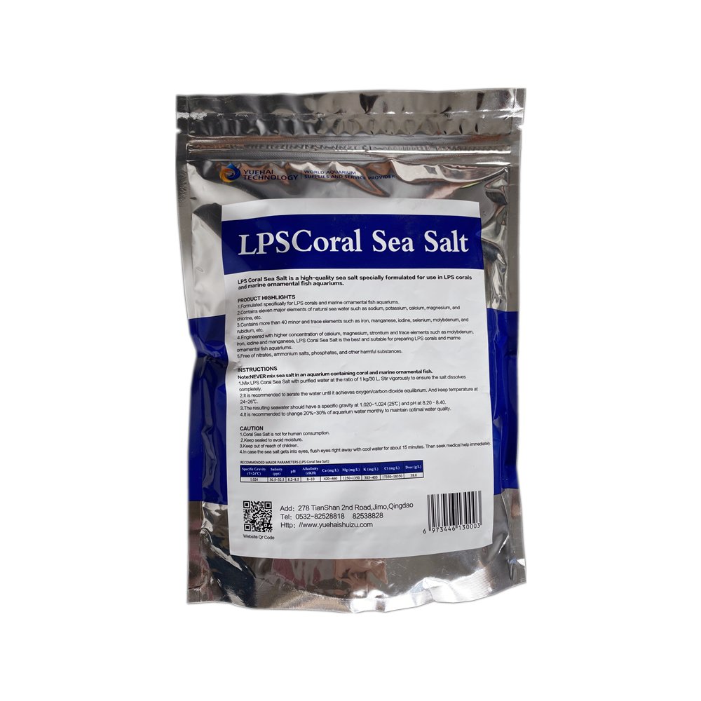 2024 Top Unrefined SPS/LPS Coral Marine Ornamental Fish Sea Salt Reef Salt Sample Eco-Friendly PET/PVC Material Farm Type