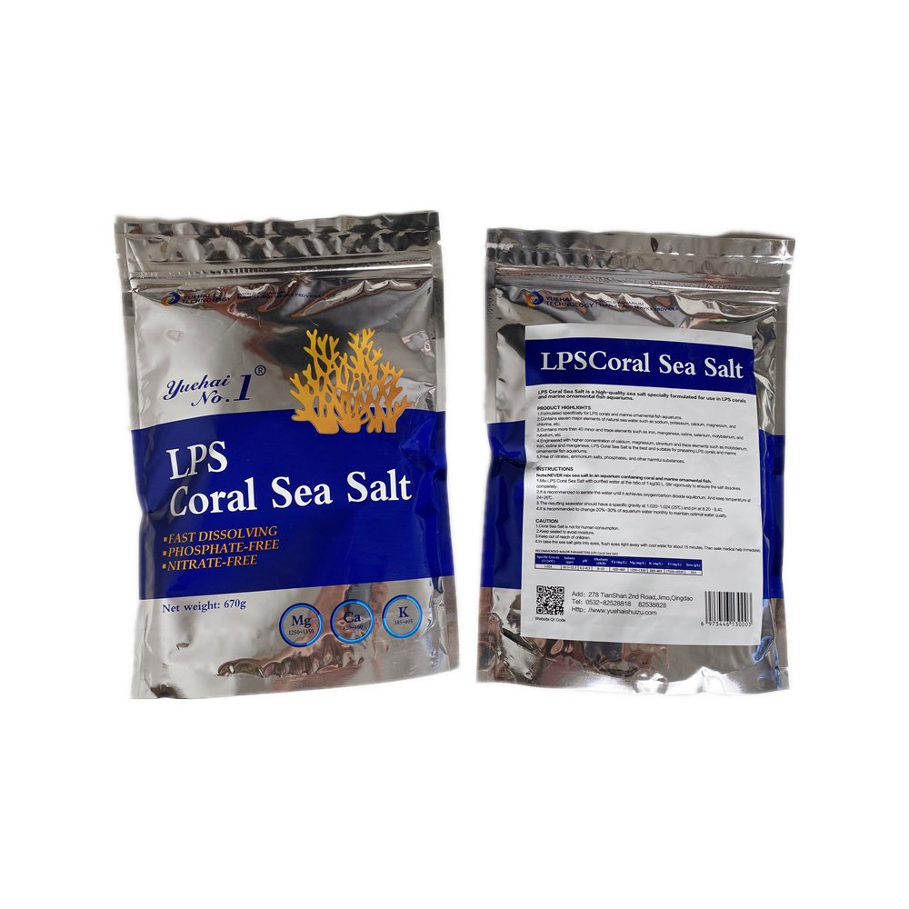 2024 Top Unrefined SPS/LPS Coral Marine Ornamental Fish Sea Salt Reef Salt Sample Eco-Friendly PET/PVC Material Farm Type