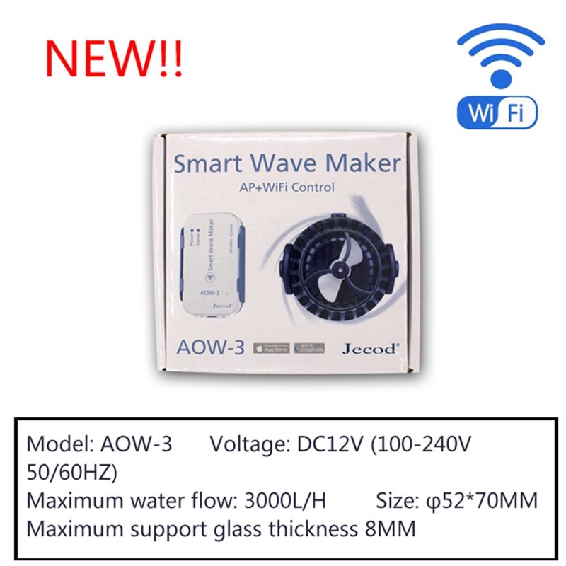 Jebao AOW MOW Series Wireless Marine Aquarium Water Pump Manufacturer Wifi LCD Display Controller Fish Tanks Accessories