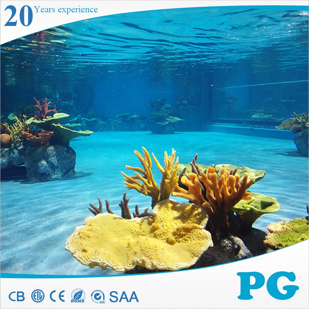 PG Made In Shanghai Soft No Color Change Stylish Aquascape Insert Resin Artificial Corals Reef for Glass Aquarium Decoration