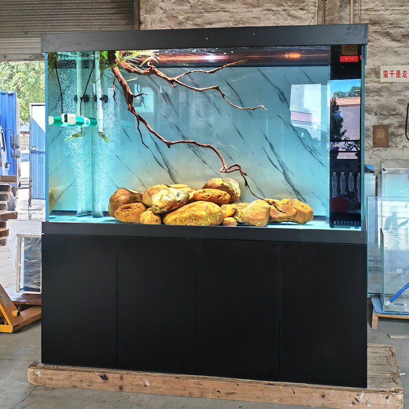 Customizable large size ecological fish tank aquarium fish tank with screen