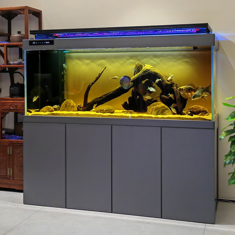 Customizable large size ecological fish tank aquarium fish tank with screen